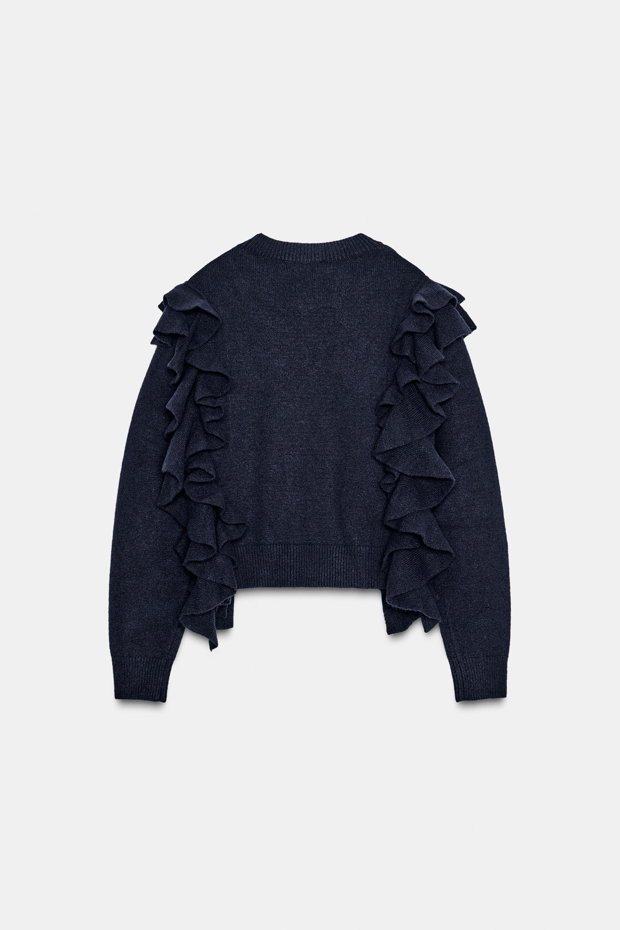 RUFFLED KNIT JUMPER